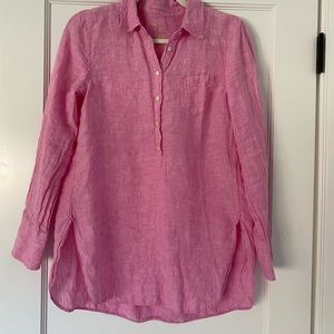 Lilly Pulitzer pink linen top